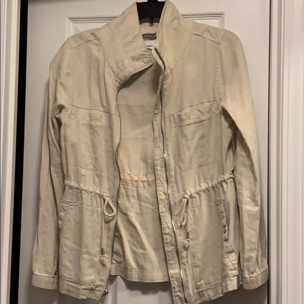 Old Navy Cream canvas jacket